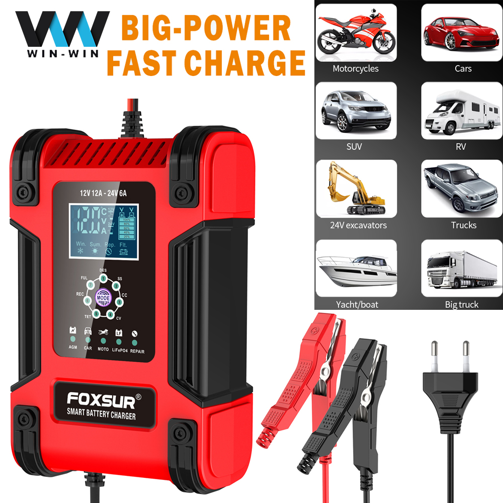 Smart Car Battery Charger 12V  - Agm Deep Cycle Battery reseña y precio