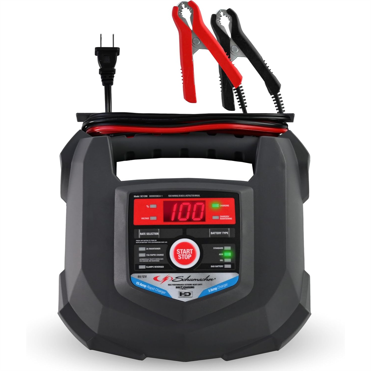 Car Battery Charger 12V/6V wit - Agm Deep Cycle Battery reseña y precio