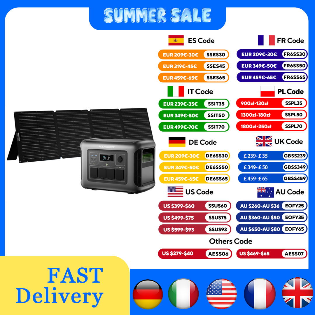 ALLPOWERS R1500 LITE Portable  - Rv Solar Kit 400W reseña y precio