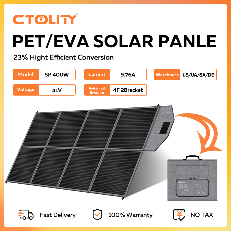 CTOLITY 400W Solar Panel Porta - Rv Solar Kit 400W reseña y precio