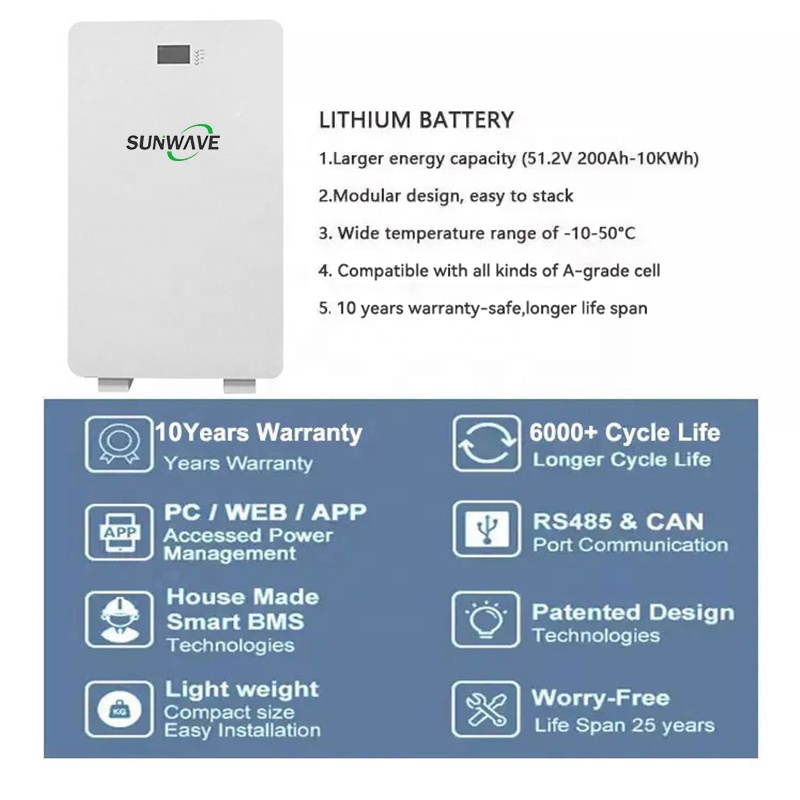 Customized 100Ah 200Ah 10KW 15 - Lithium Battery 100Ah reseña y precio