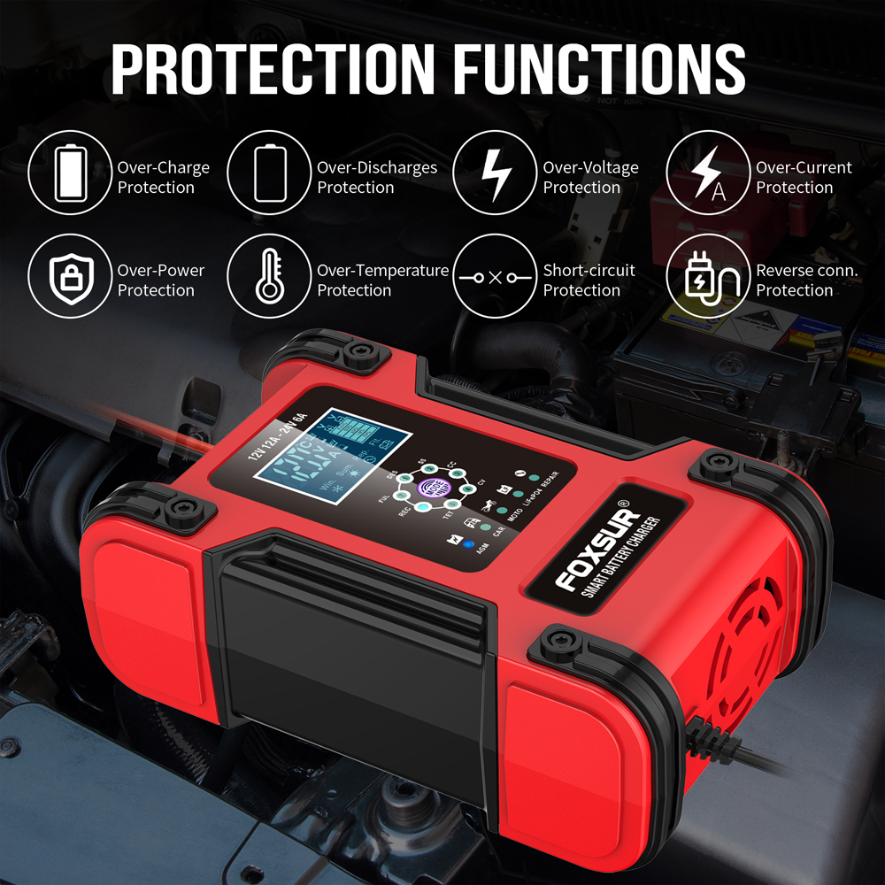 Smart Car Battery Charger 12V  - Agm Deep Cycle Battery reseña y precio