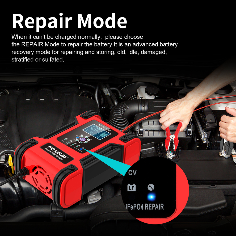 Smart Car Battery Charger 12V  - Agm Deep Cycle Battery reseña y precio
