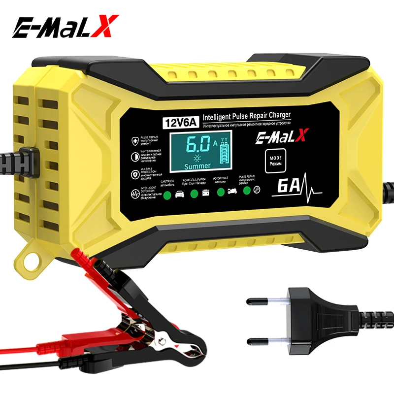 New 12V 6A  LiFePO4 14.6V Smar - Agm Deep Cycle Battery reseña y precio