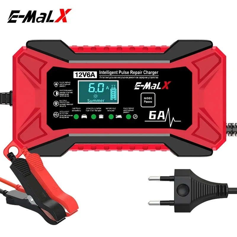 New 12V 6A  LiFePO4 14.6V Smar - Agm Deep Cycle Battery reseña y precio