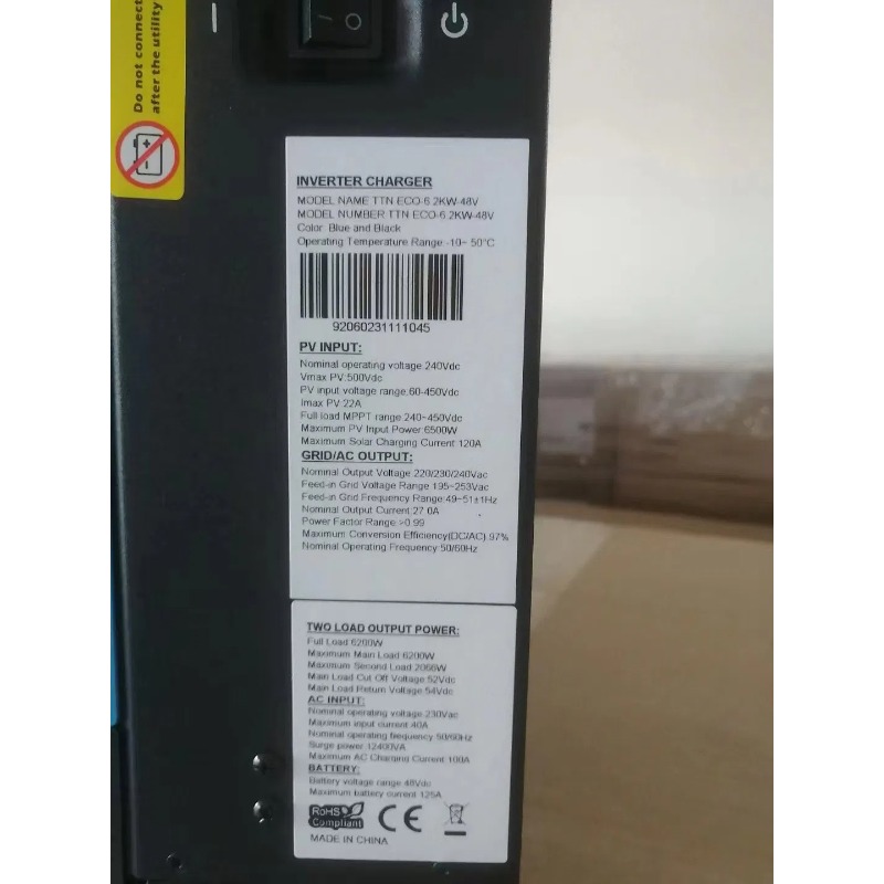 Hybrid Solar Inverter 3kw 5kw  - Renewable Energy Grid reseña y precio
