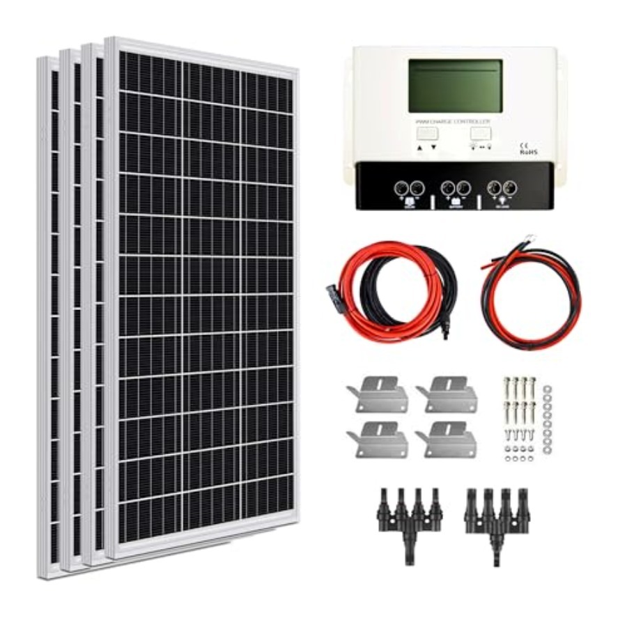 400W 12V Solar Panel Kit for R - Rv Solar Kit 400W reseña y precio