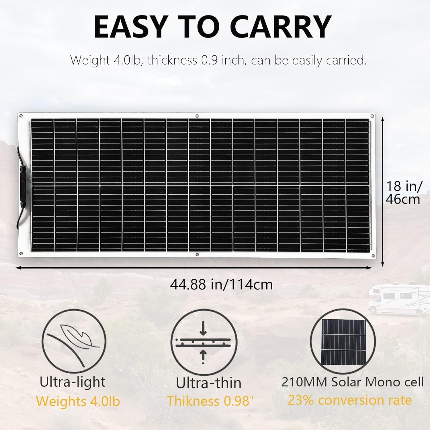 500W 400W 200W 100W Flexible S - Rv Solar Kit 400W reseña y precio