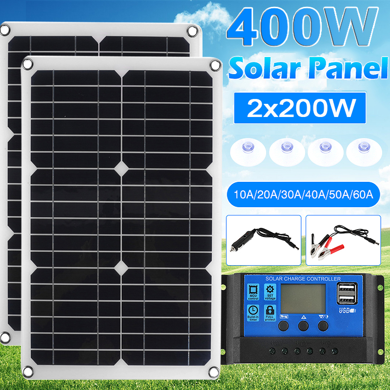 200W 400W 18V Solar Panel Kit  - Rv Solar Kit 400W reseña y precio