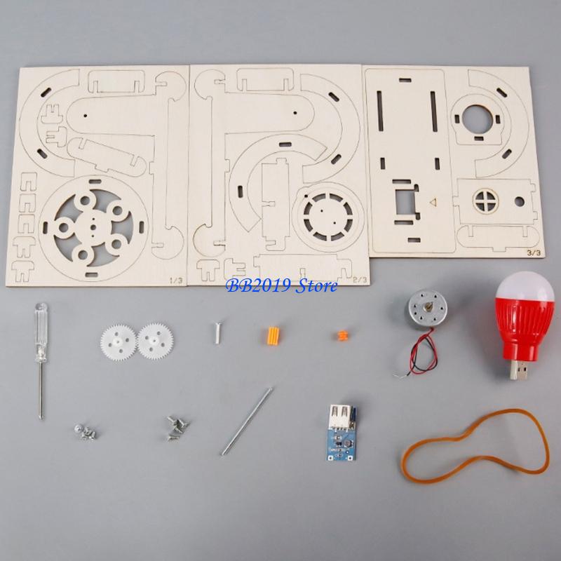 Q0KB Creative Wooden Hand Cran - Renewable Energy Growth reseña y precio