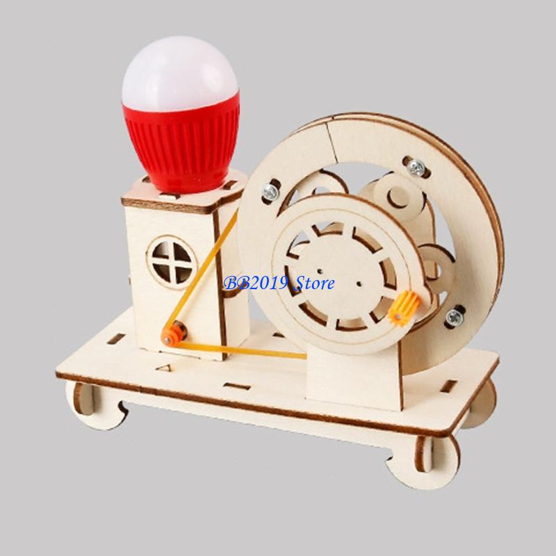 Q0KB Creative Wooden Hand Cran - Renewable Energy Growth reseña y precio