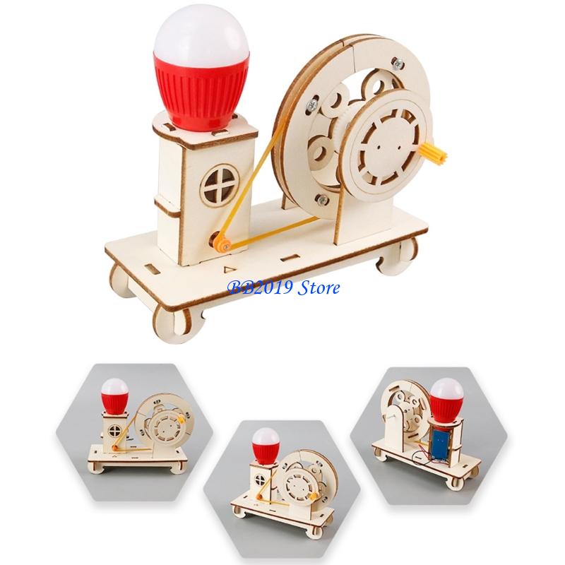 Q0KB Creative Wooden Hand Cran - Renewable Energy Growth reseña y precio