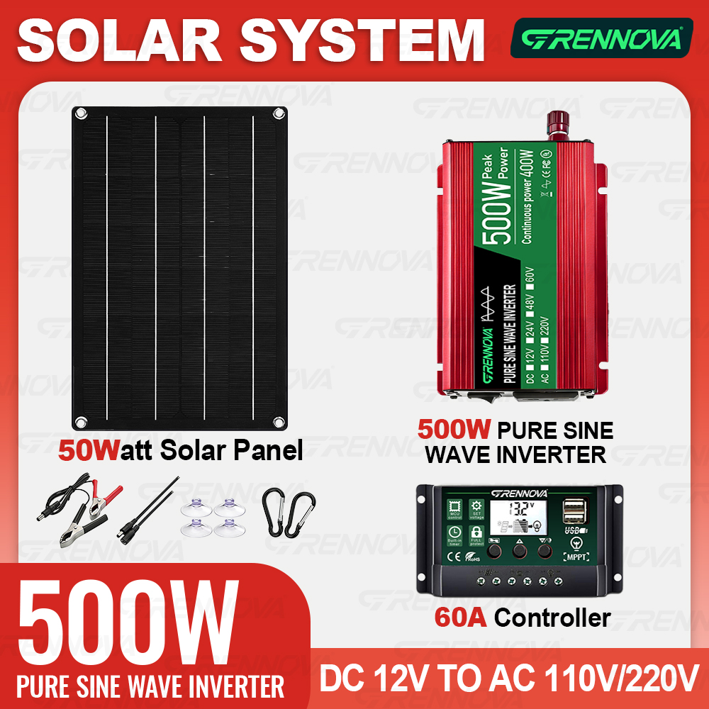 500W Peak Pure Sine Wave Solar - Rv Solar Kit 400W reseña y precio