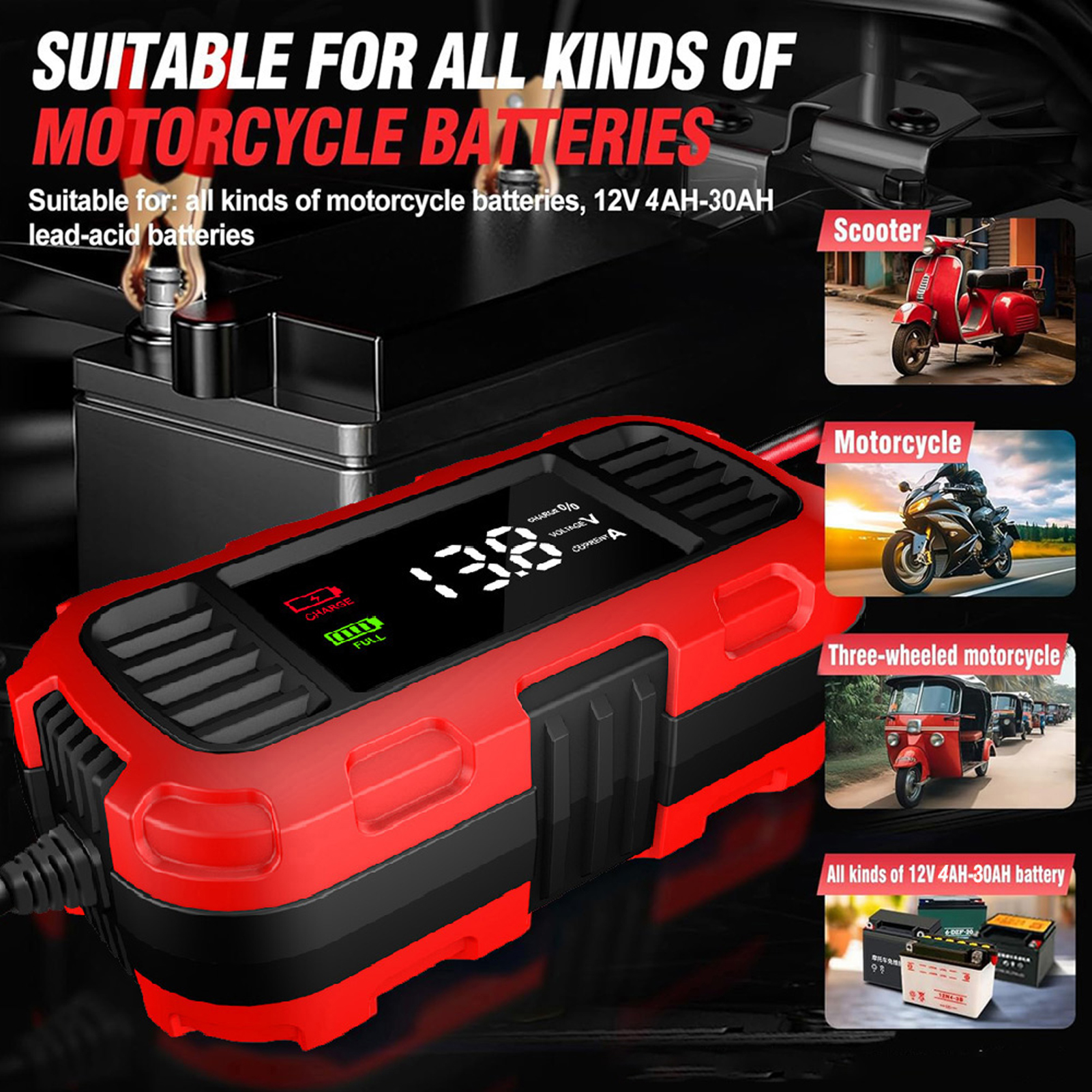 Automatic Trickle Battery Char - Agm Deep Cycle Battery reseña y precio