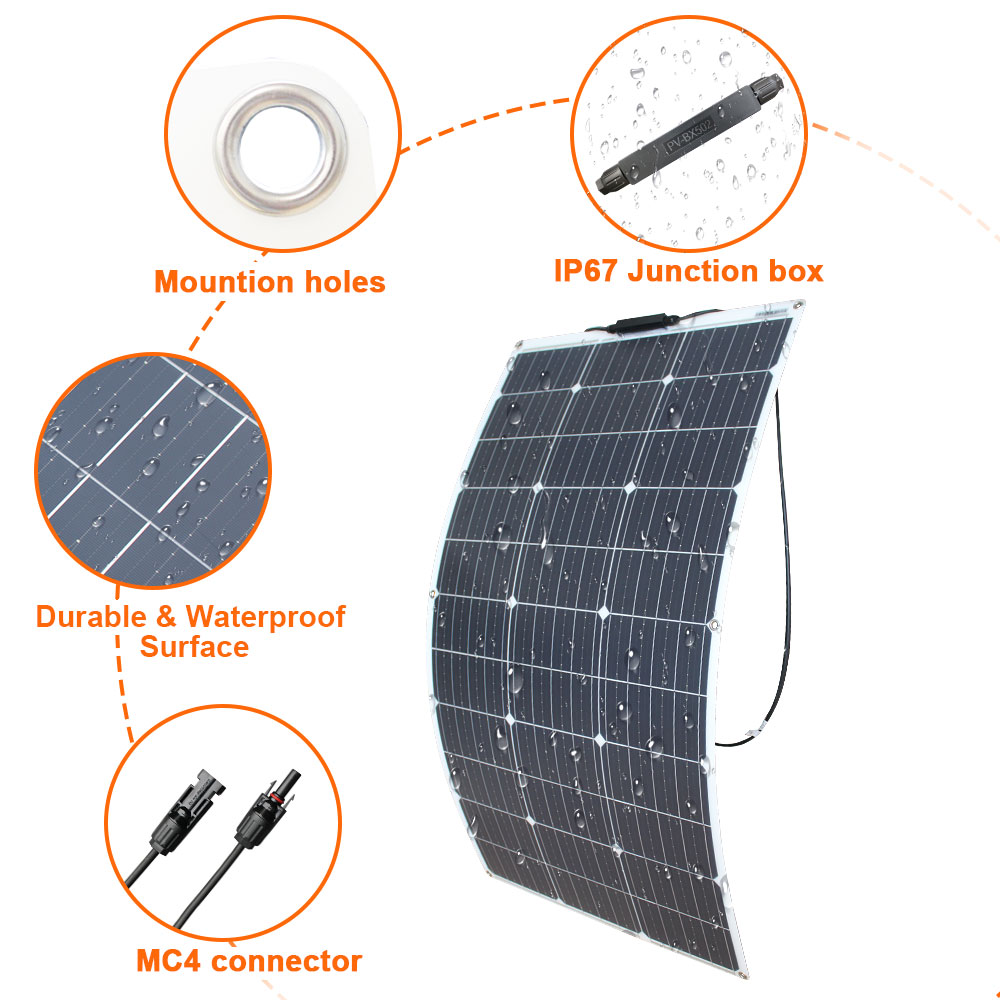 Solar Panel Kit 100W 200W 300W - Rv Solar Kit 400W reseña y precio