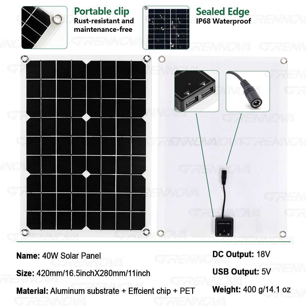 Complete Pure Sine Wave Solar  - Rv Solar Kit 400W reseña y precio